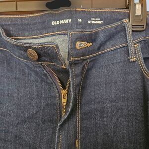 Old Navy Dark Blue Straight Jeans